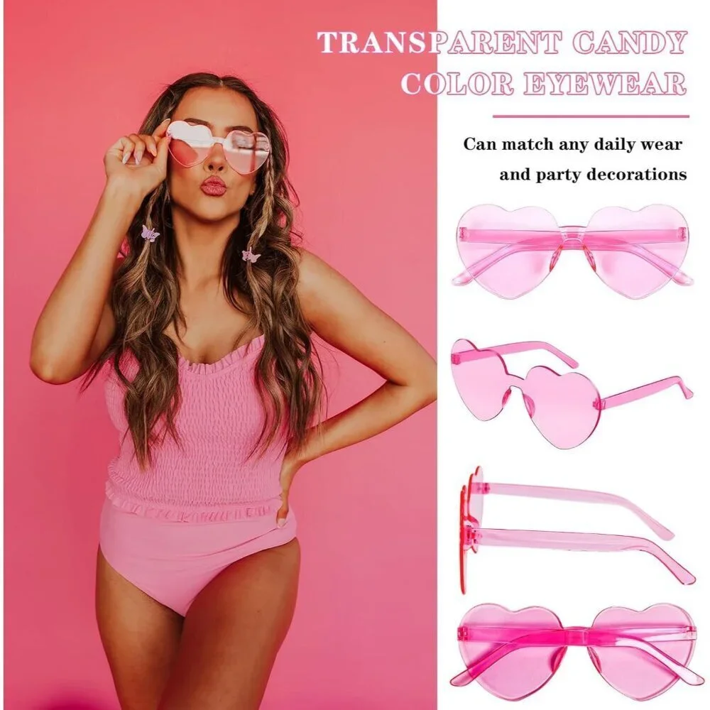 Mixed Style Rimless Sunglasses 16 Colors Unisex Party Accessories